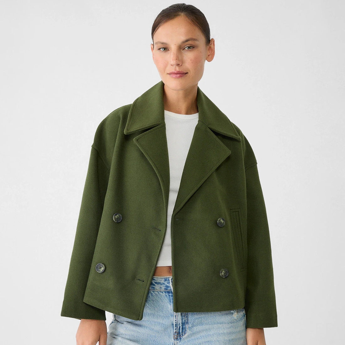 Anneli | Eleganter Blazer mit doppeltem Verschluss – Locker sitzende, lange Jacke für Frühlings- und Herbstoutfits