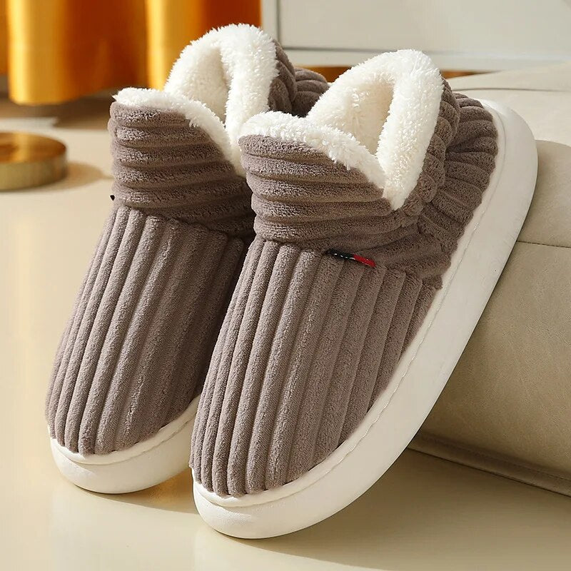 CozyToes | Plüschgefütterte Winterpantoffeln – warme, weiche und bequeme Hausschuhe für drinnen und zu Hause