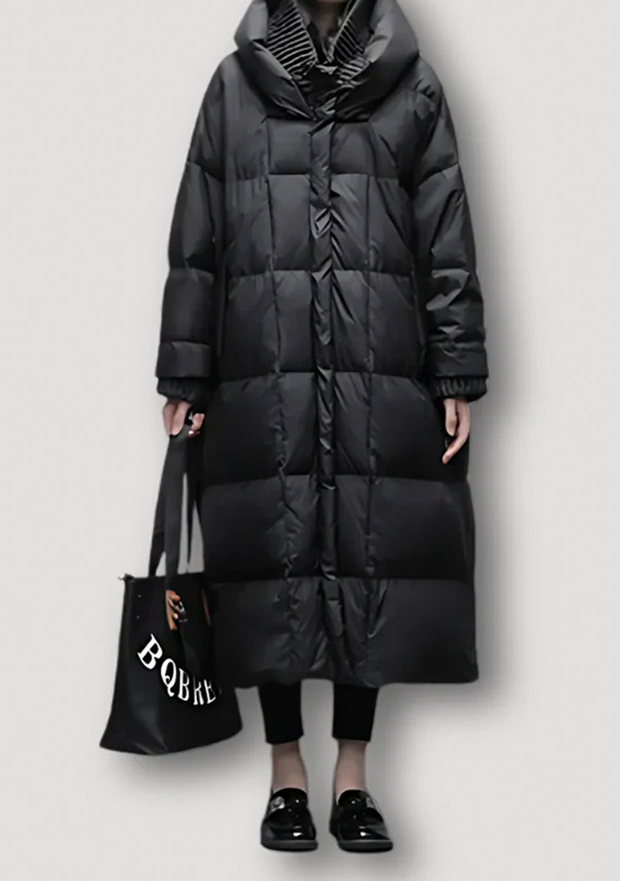 Gerda | Doudoune longue oversize – Manteau d'hiver chaud, longueur genou, léger et élégant