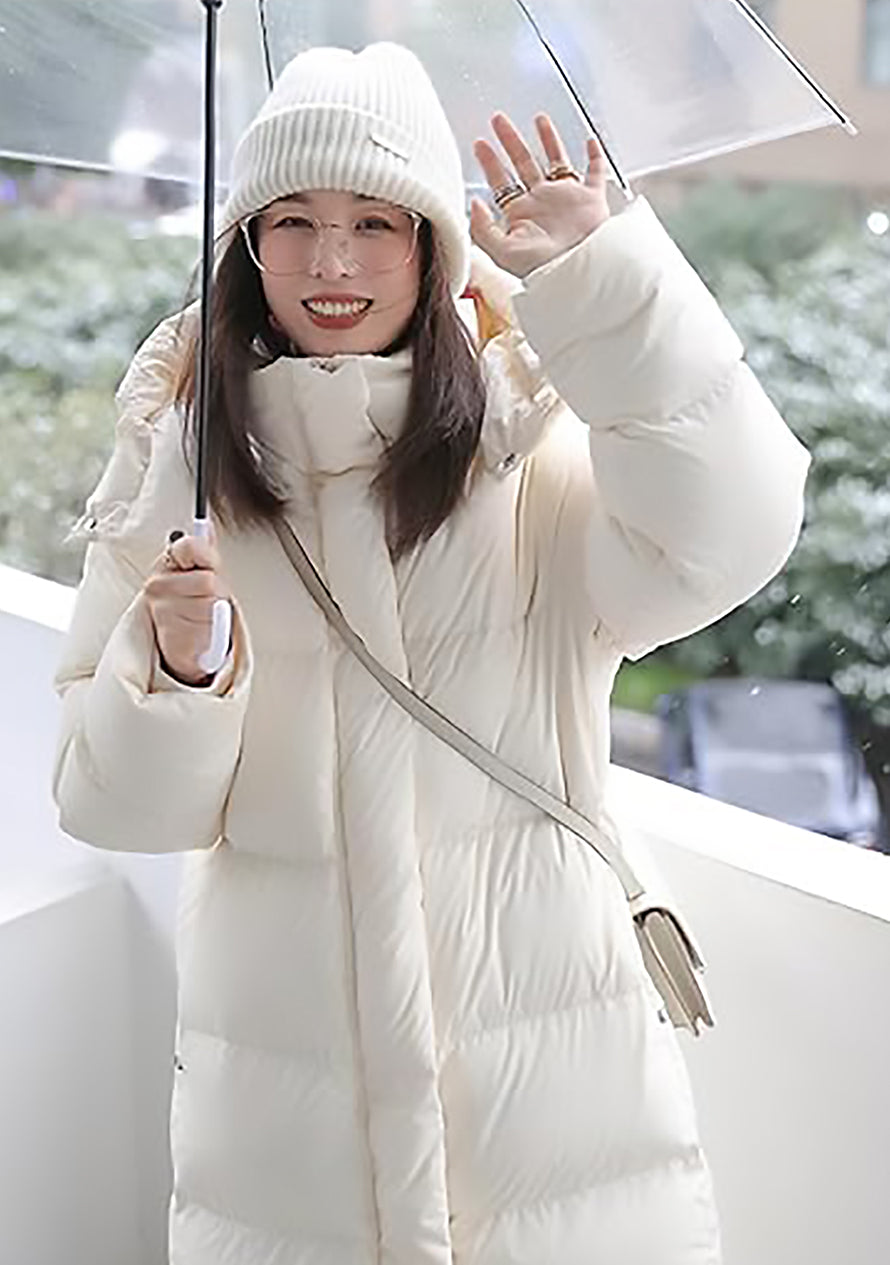 Gerda | Doudoune longue oversize – Manteau d'hiver chaud, longueur genou, léger et élégant