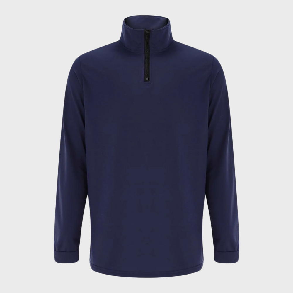 Emeron | Pull demi-zip pour homme – Pull décontracté et élégant à col montant, idéal pour l'automne et l'hiver