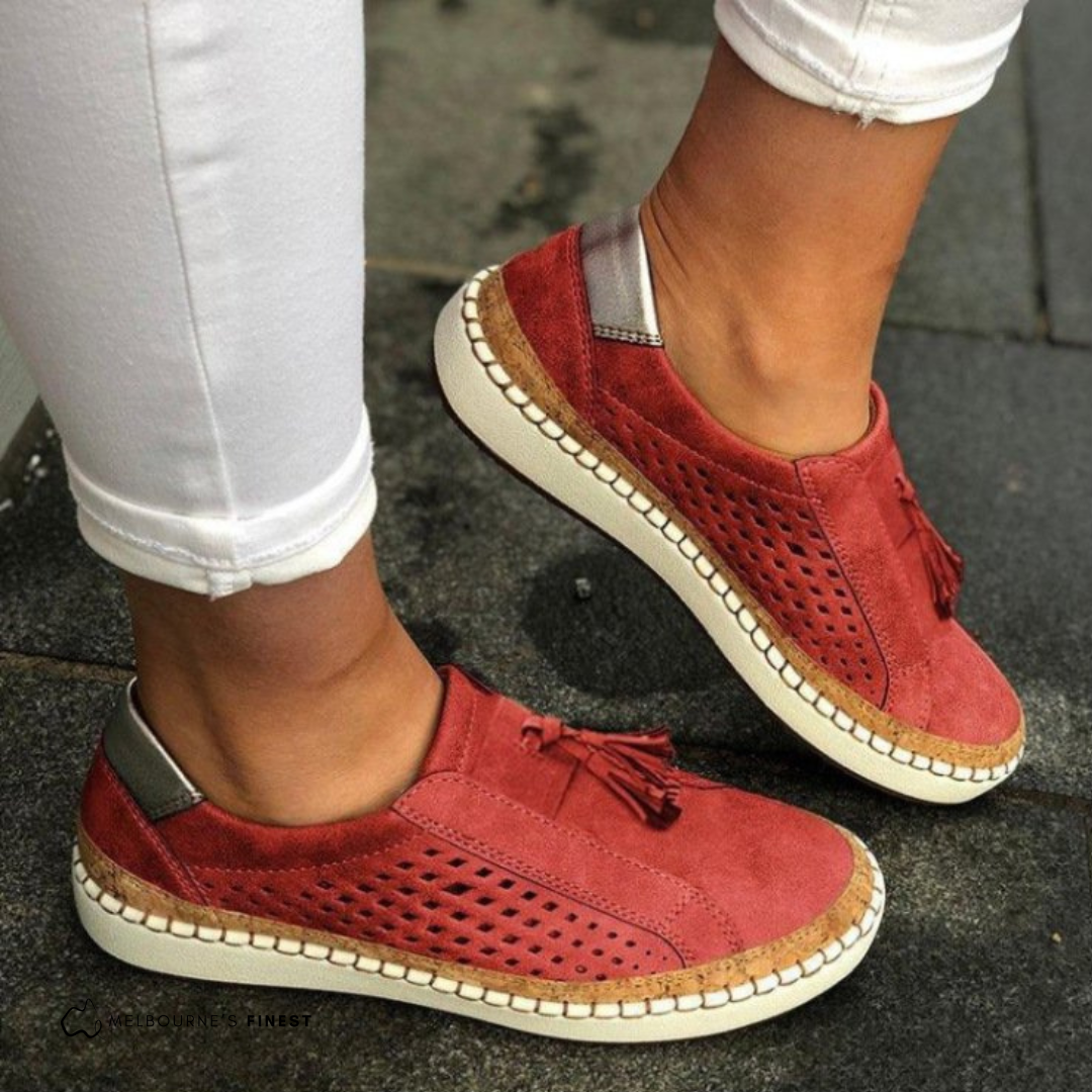 Zuela | Chaussures orthopédiques sans lacets pour femmes - Chaussures décontractées rembourrées et offrant un bon maintien