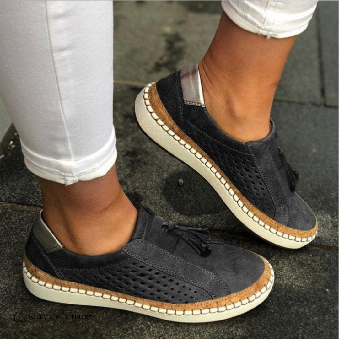 Zuela | Chaussures orthopédiques sans lacets pour femmes - Chaussures décontractées rembourrées et offrant un bon maintien