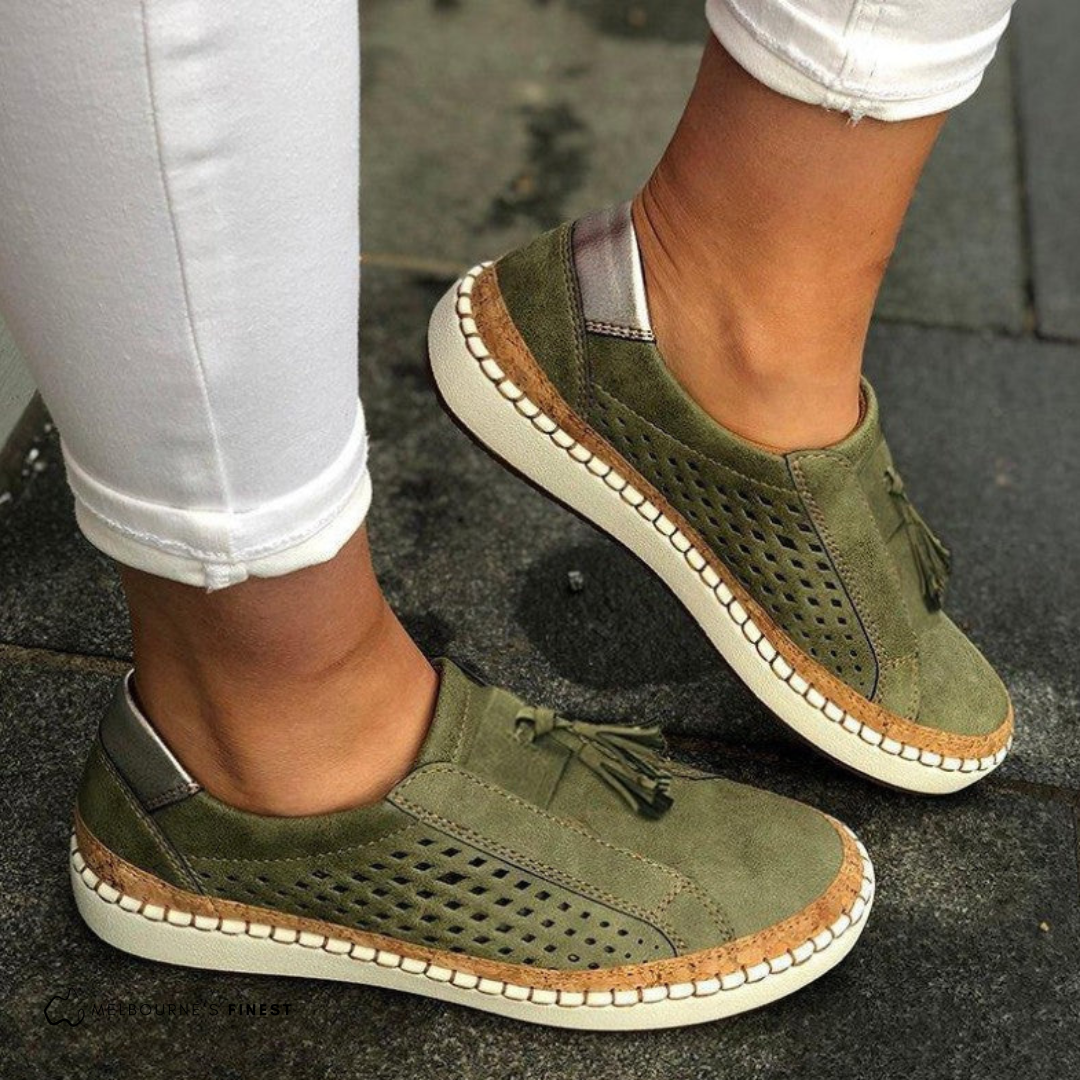 Zuela | Chaussures orthopédiques sans lacets pour femmes - Chaussures décontractées rembourrées et offrant un bon maintien