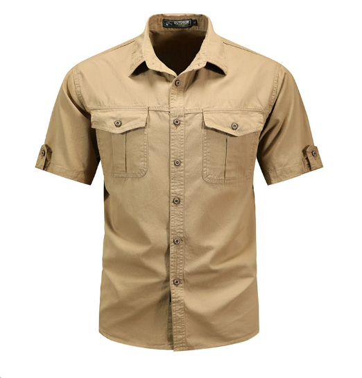 Tyvior | Outdoor-cargoshirt voor heren – Duurzame werkkleding, met veel zakken, geschikt voor wandelen