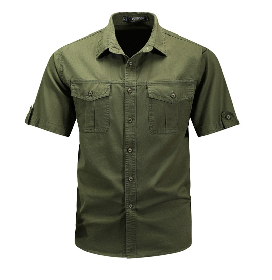 Tyvior | Outdoor-cargoshirt voor heren – Duurzame werkkleding, met veel zakken, geschikt voor wandelen
