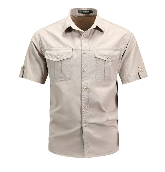 Tyvior | Outdoor-cargoshirt voor heren – Duurzame werkkleding, met veel zakken, geschikt voor wandelen