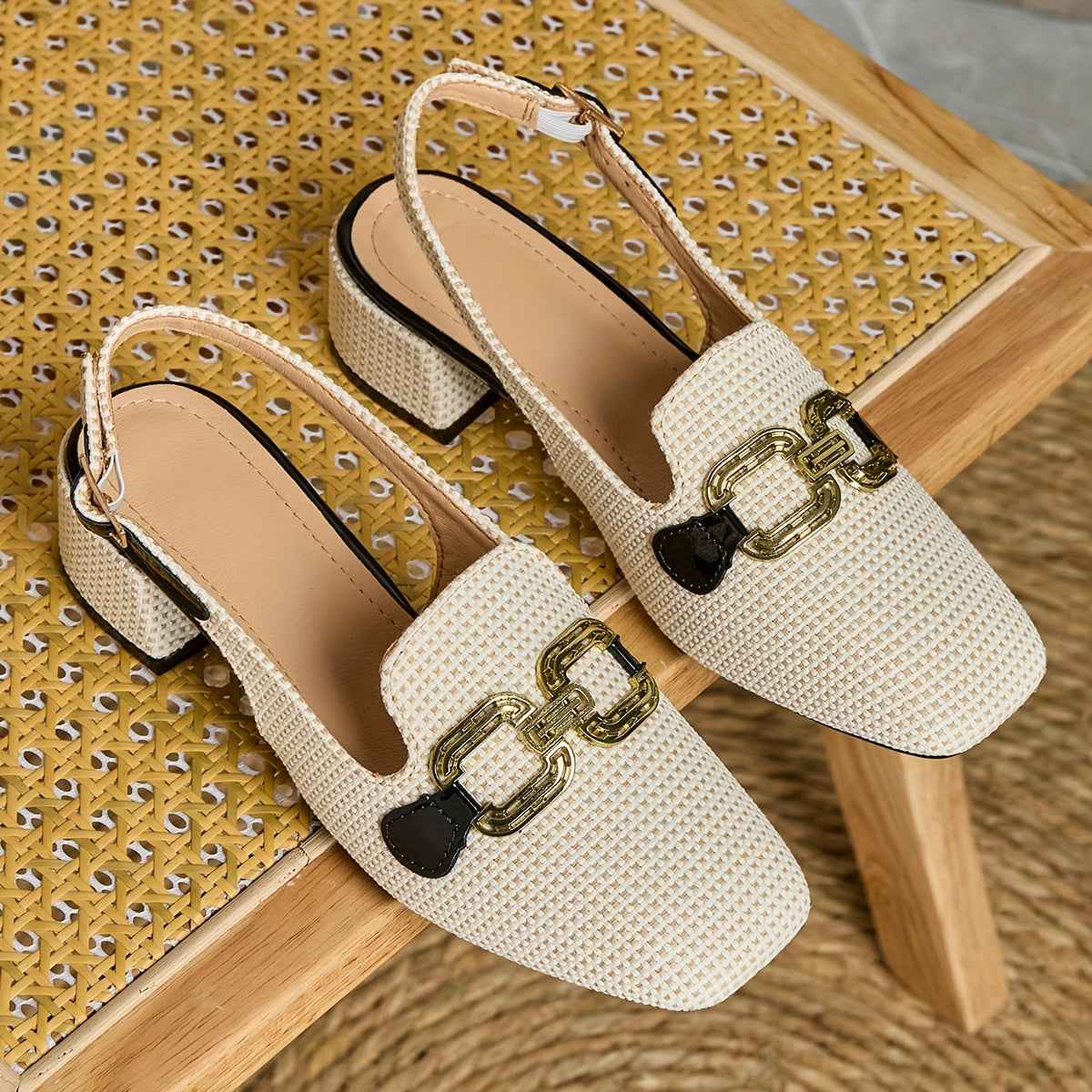 Luvira | Dames Retro Sandalen met Vierkante Neus, Dikke Hak en Ergonomische Comfortabele Ondersteuning