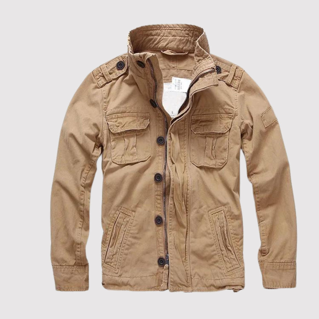 Geyric | Klassische Herren-Jeansjacke – mit Reißverschluss, lässige Streetwear, leichte Jeansjacke