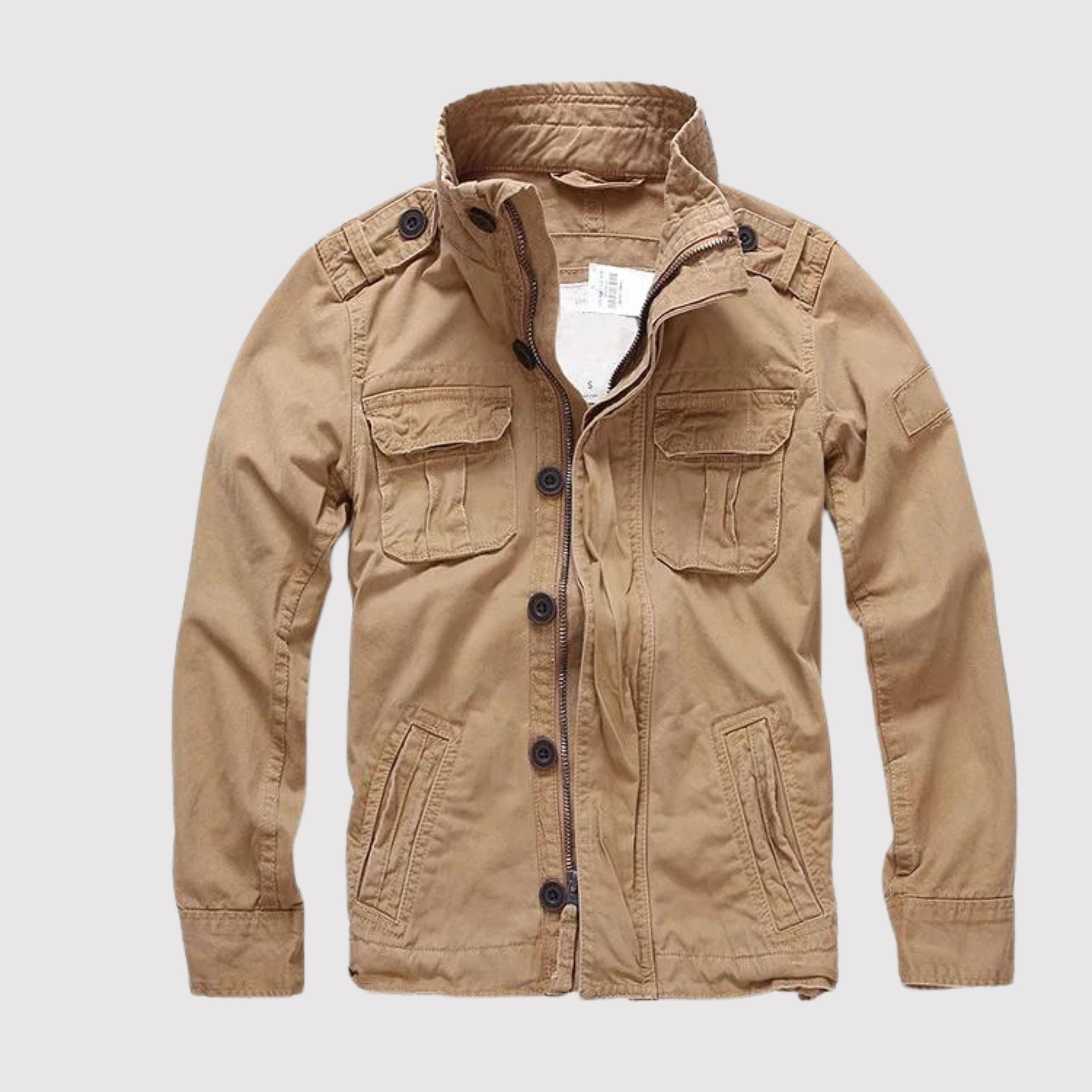 Geyric | Klassische Herren-Jeansjacke – mit Reißverschluss, lässige Streetwear, leichte Jeansjacke