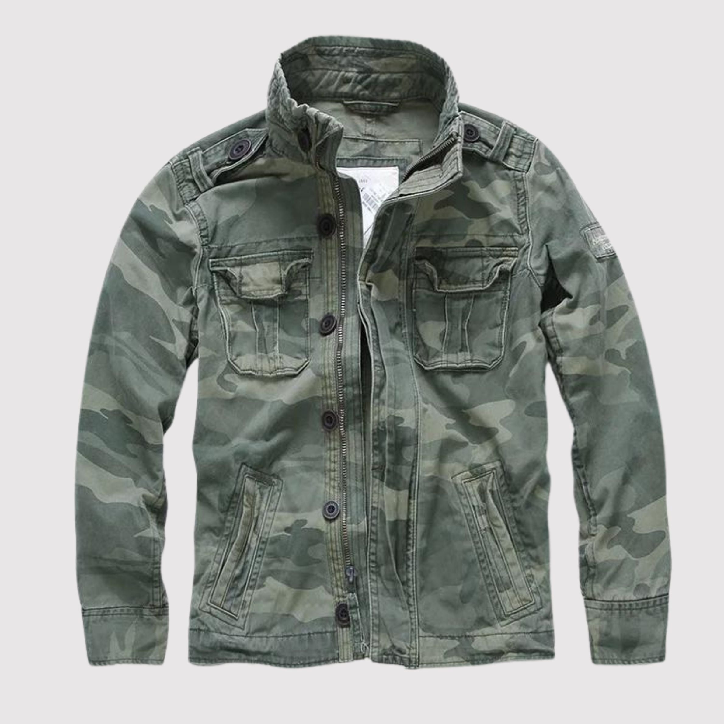 Geyric | Klassische Herren-Jeansjacke – mit Reißverschluss, lässige Streetwear, leichte Jeansjacke