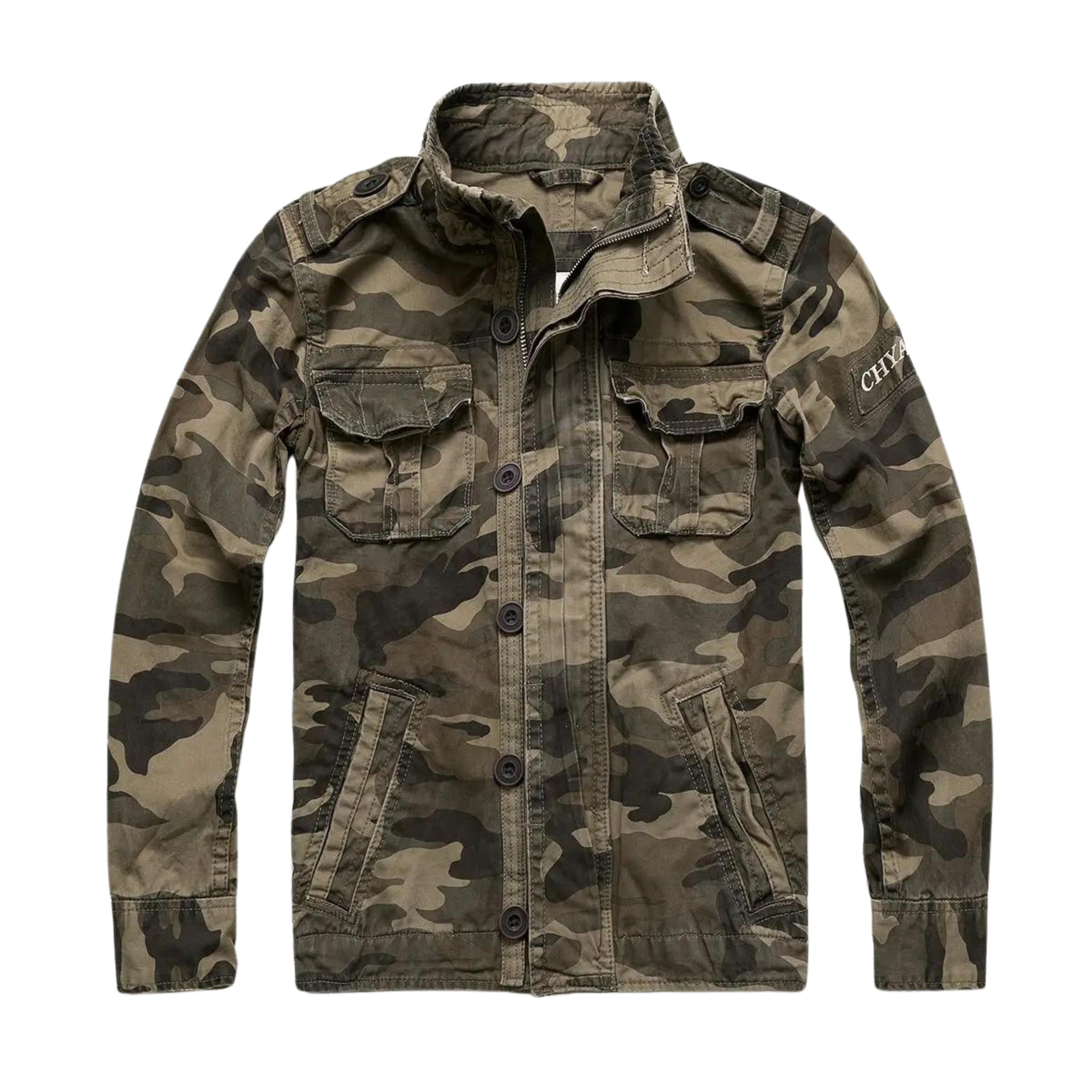 Geyric | Klassische Herren-Jeansjacke – mit Reißverschluss, lässige Streetwear, leichte Jeansjacke