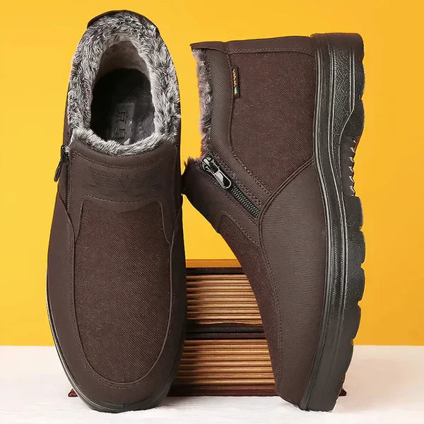 FrostTrail | Warme snowboots met ritssluiting, fleecevoering, waterdichte winterwandel- en outdoorschoenen