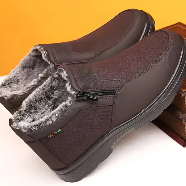 FrostTrail | Warme snowboots met ritssluiting, fleecevoering, waterdichte winterwandel- en outdoorschoenen