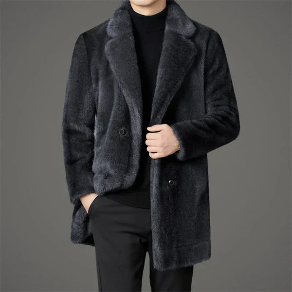 Noctis | Omkeerbare winterjas voor heren – Zacht imitatiebont, comfortabele warme bovenkleding