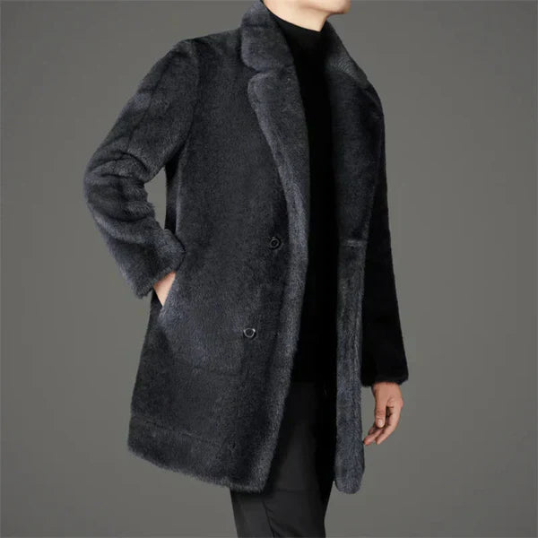 Noctis | Omkeerbare winterjas voor heren – Zacht imitatiebont, comfortabele warme bovenkleding