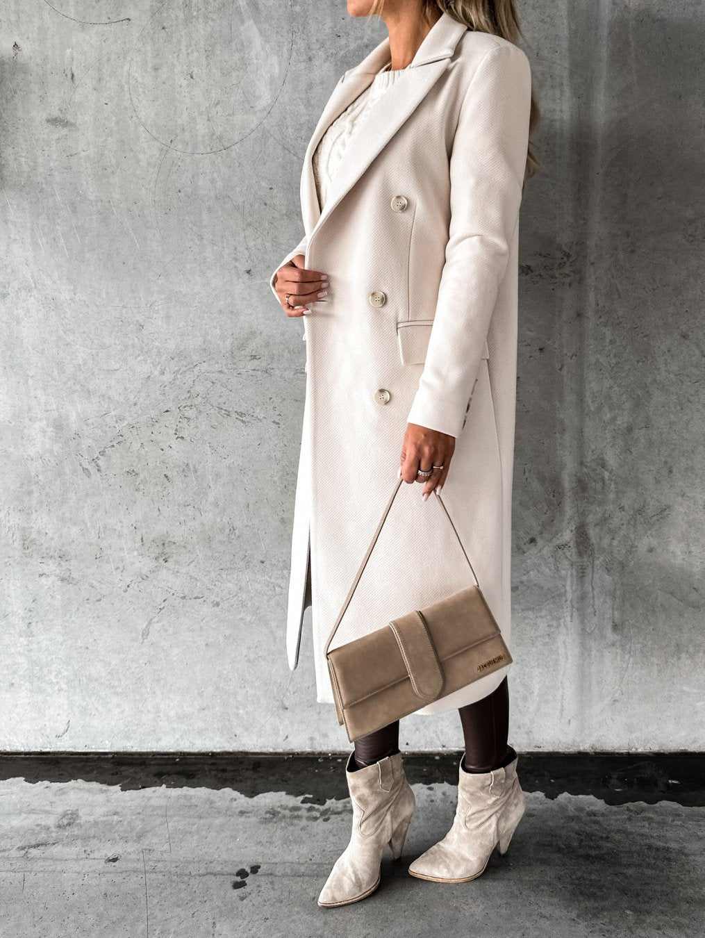Uvoria | Manteau d'automne élégant pour femme – croisé, manches longues, vêtement d'extérieur chic et décontracté