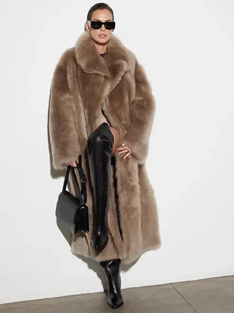 Eska | Manteau d'hiver douillet en peluche pour femme