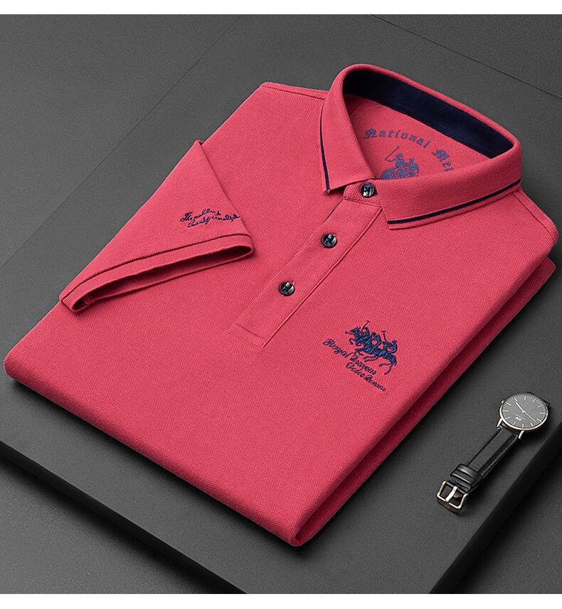 Elivor | Herren-Poloshirt mit gesticktem Logo – Schmale Passform, lässig und elegant, kurze Ärmel, atmungsaktiv