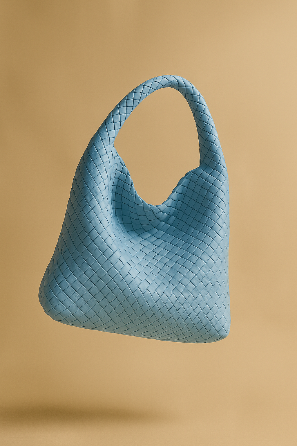 Luxora | Zachte leren bucket bag voor dames – Handgemaakte geweven luxe schoudertas