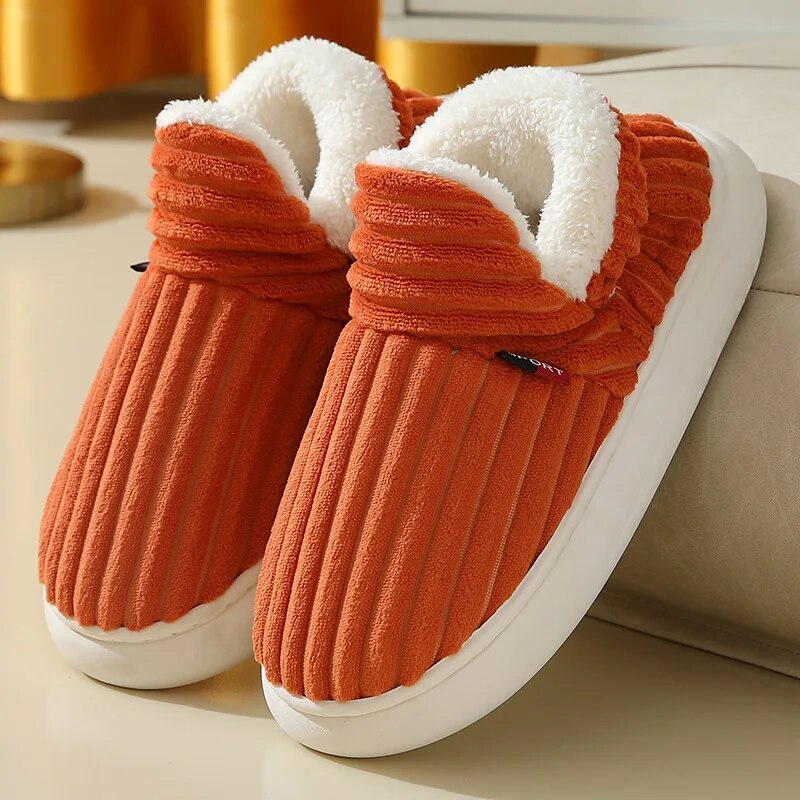CozyToes | Pantoufles d'hiver doublées de peluche - des chaussures chaudes, douces et confortables pour l'intérieur et la maison