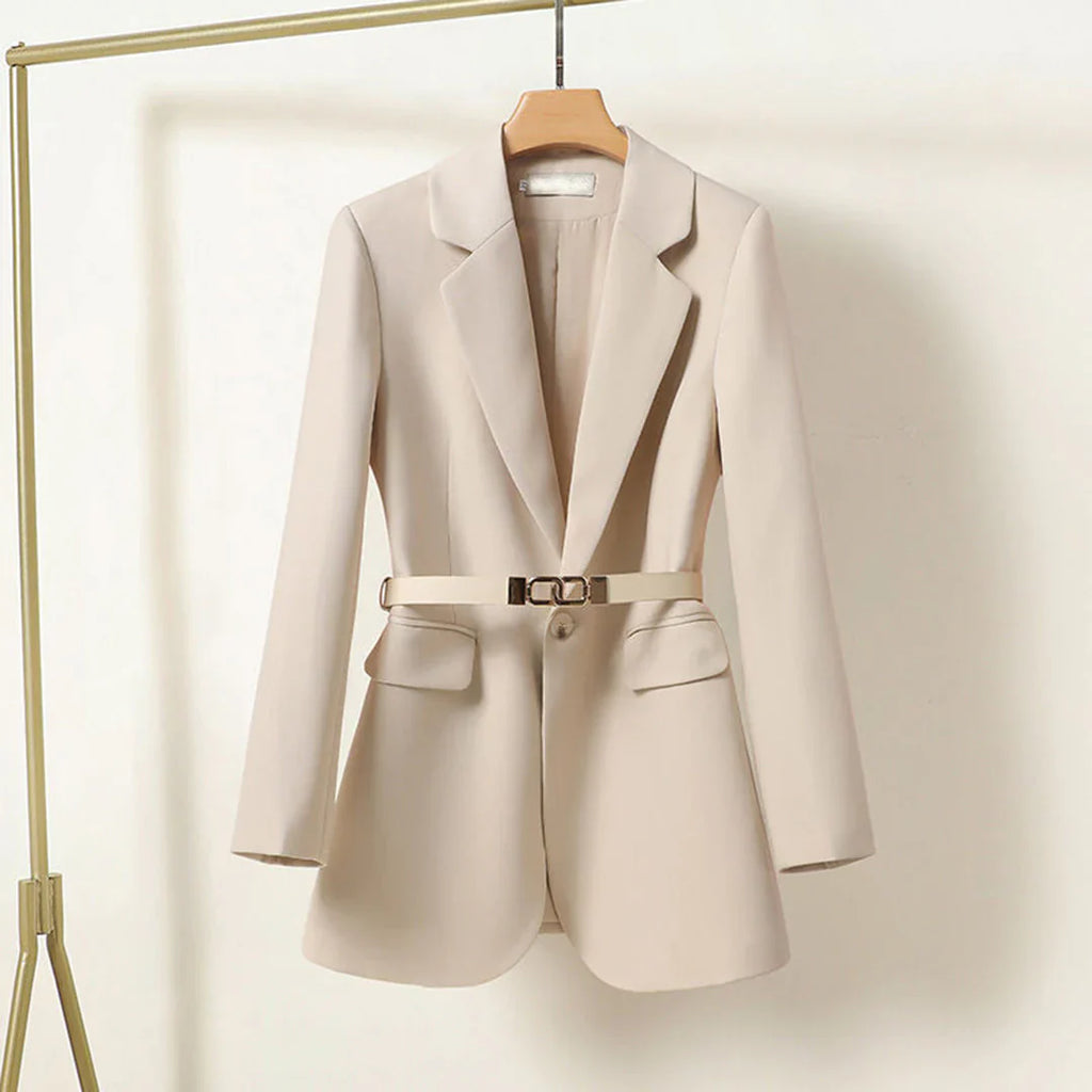 Rosira | Blazer ceinturé pour femme - Veste habillée luxueuse, coupe élégante, idéale pour le bureau et les soirées