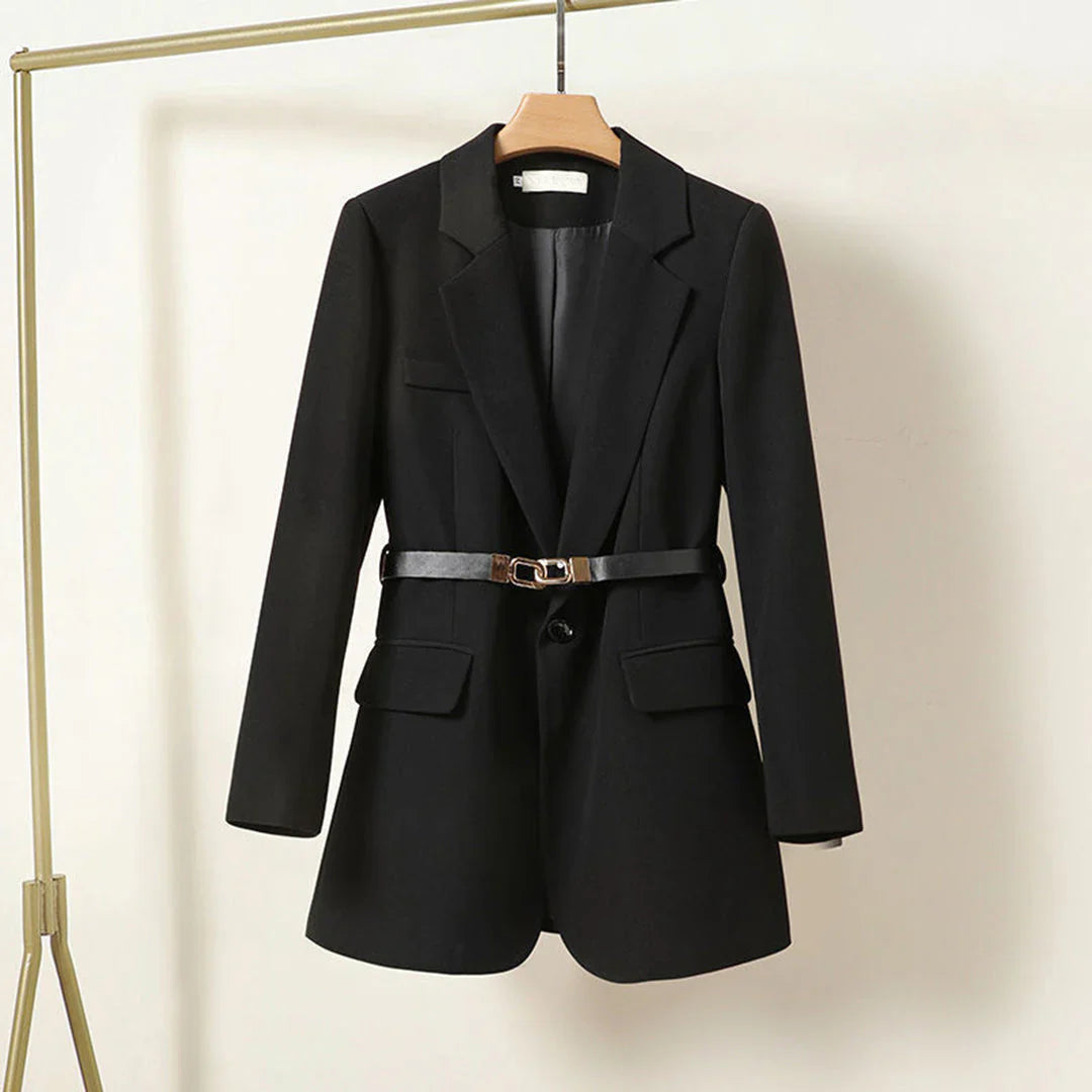 Rosira | Blazer ceinturé pour femme - Veste habillée luxueuse, coupe élégante, idéale pour le bureau et les soirées