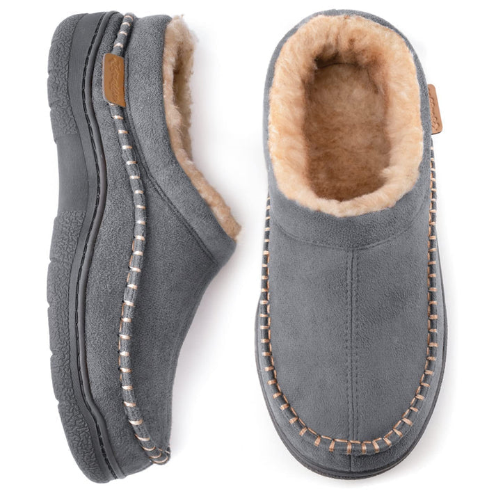 Comfrox | Warm gevoerde herenslippers, comfortabele binnenschoenen, gezellige herfst- en winterschoenen