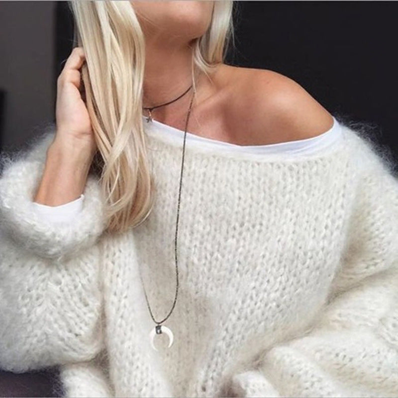 Orithia | Oversize-Häkelpullover – Lockerer, weicher Pullover, lässiges Herbstoberteil 