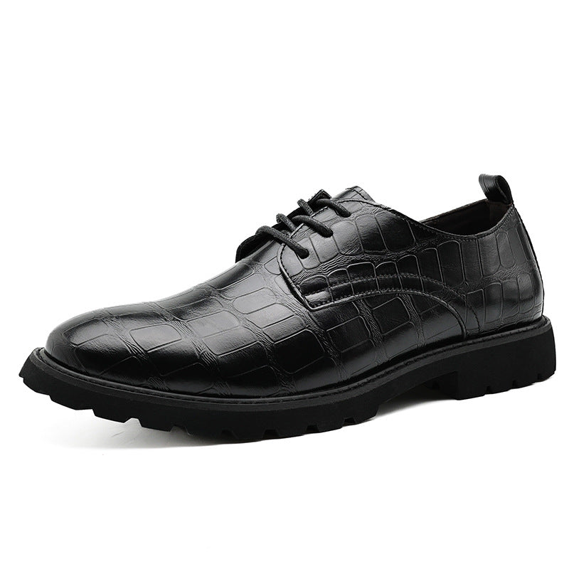 Croxen | Herren-Lederschuhe – Krokodilprägung, formelle Business-Schuhe