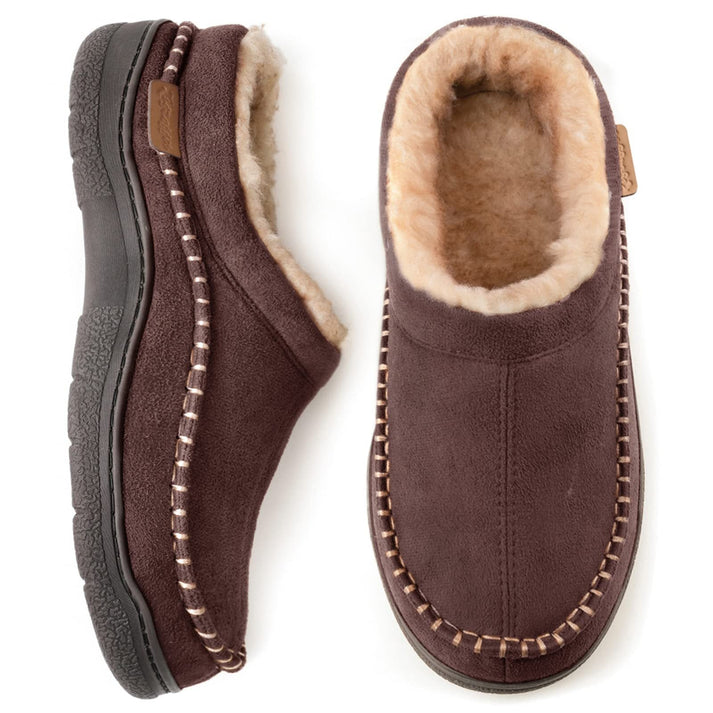 Comfrox | Warm gefütterte Herrenhausschuhe, bequeme Hausschuhe, kuschelige Schuhe für Herbst und Winter