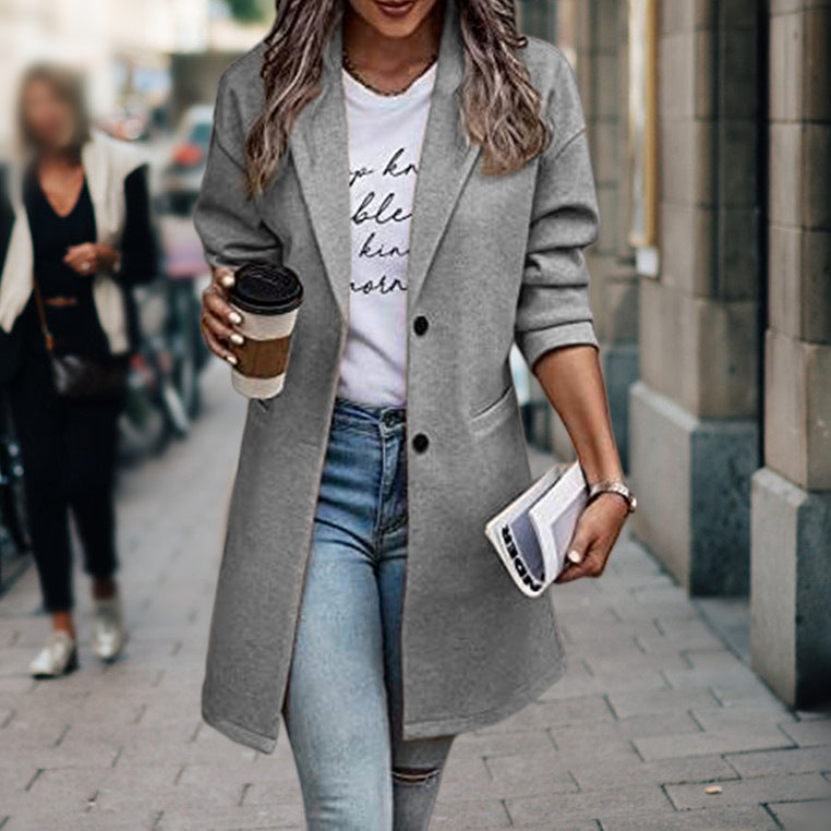 Lyara | Manteau en laine douillet pour femme – Chaud et élégant