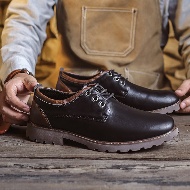 Croxen | Chaussures en cuir pour hommes - Modèle crocodile, chaussures habillées pour affaires