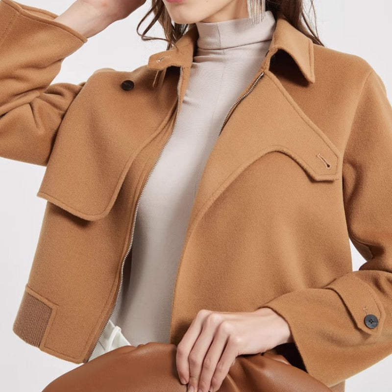 Virielle | Manteau élégant en laine pour femme – doux, chaud et stylé