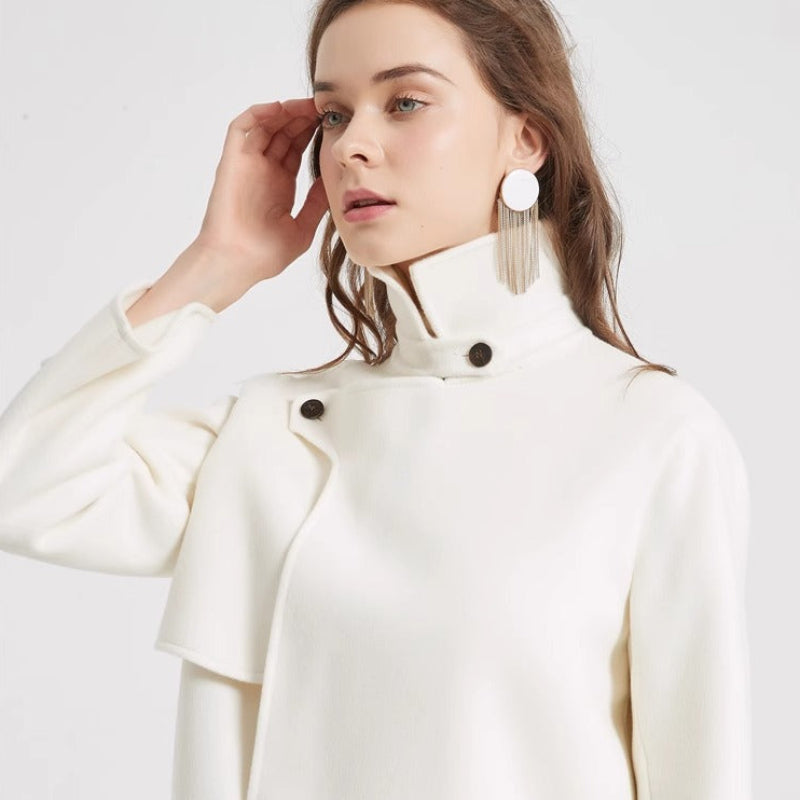 Virielle | Manteau élégant en laine pour femme – doux, chaud et stylé