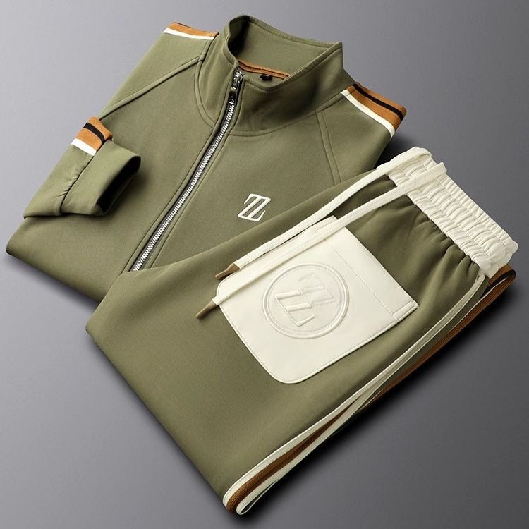 Sylvaric Zephyr | Premium-Trainingsanzug für Herren – Sportliche Jogginghose und Jacke, Farbkontrast