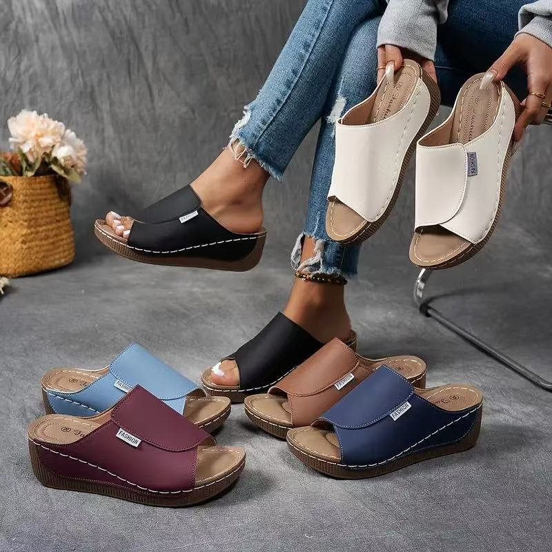 TrendStep | Orthopedische instapsandalen voor dames, comfortabel, ademend en casual