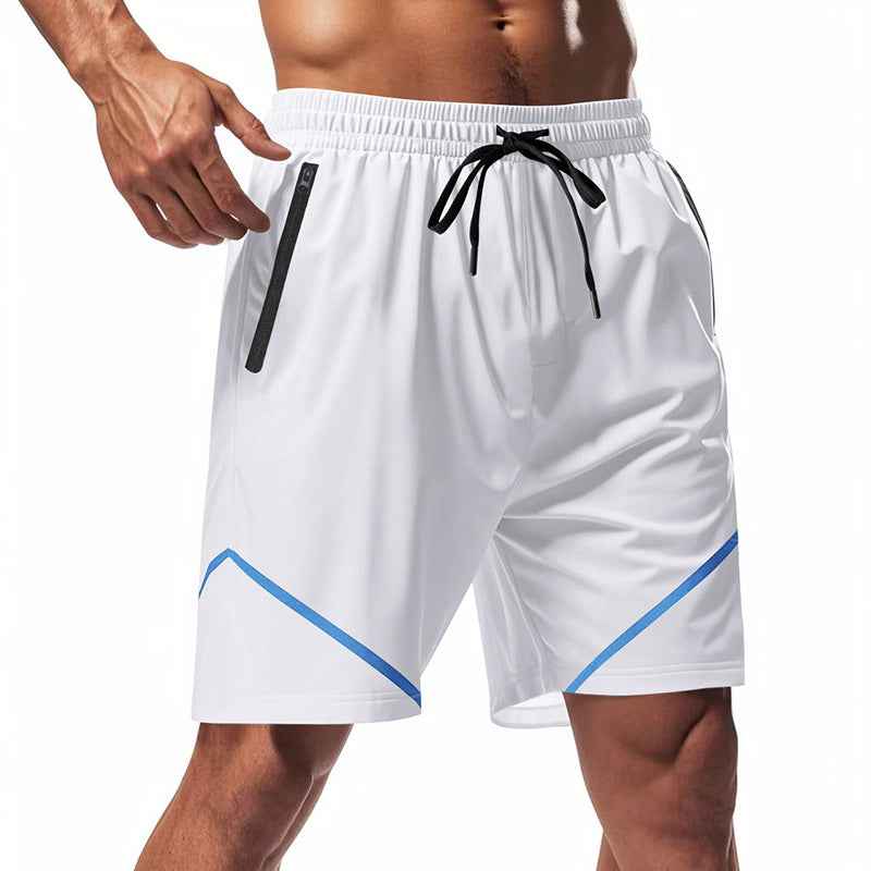 Velkan | AirDry Sport-short voor heren – losvallend, knielang, sneldrogend, met zakken met ritssluiting