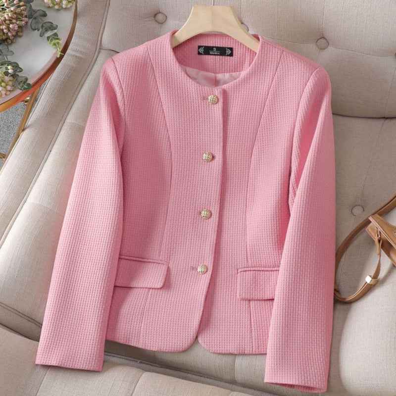 Seleneva | Geruite damesblazer – Chique korte blazer
