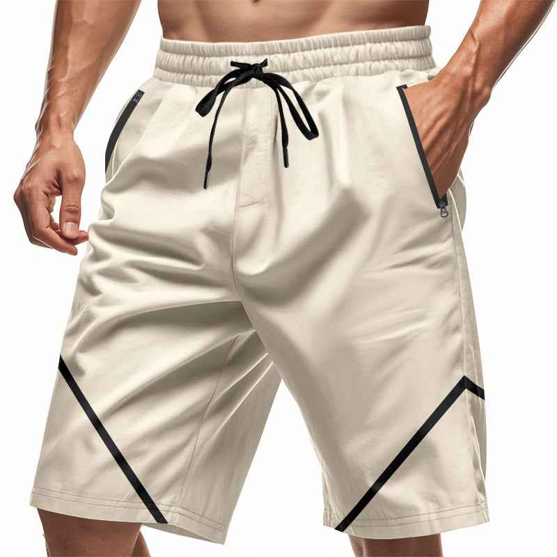 Velkan | AirDry Sport-short voor heren – losvallend, knielang, sneldrogend, met zakken met ritssluiting