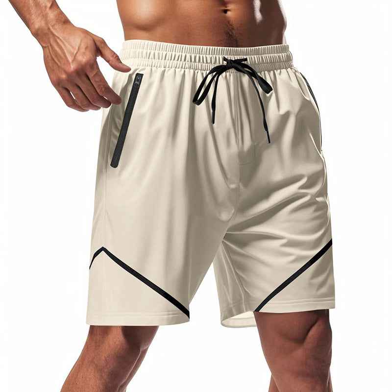 Velkan | AirDry Sport-short voor heren – losvallend, knielang, sneldrogend, met zakken met ritssluiting