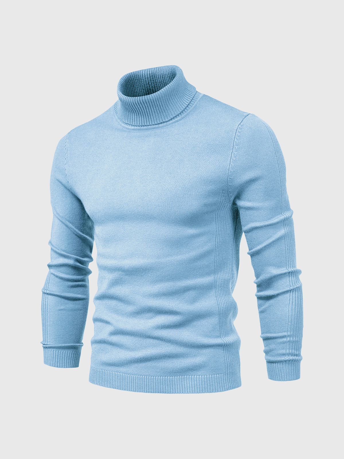 Merroth | Pull col roulé slim pour homme – lavable en machine, léger, disponible en plusieurs couleurs