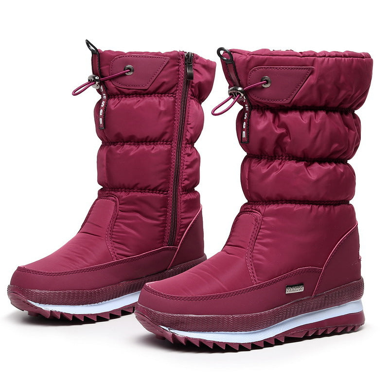 Faleria | Dames snowboots van imitatiebont – Waterdichte, comfortabele antislip winterschoenen
