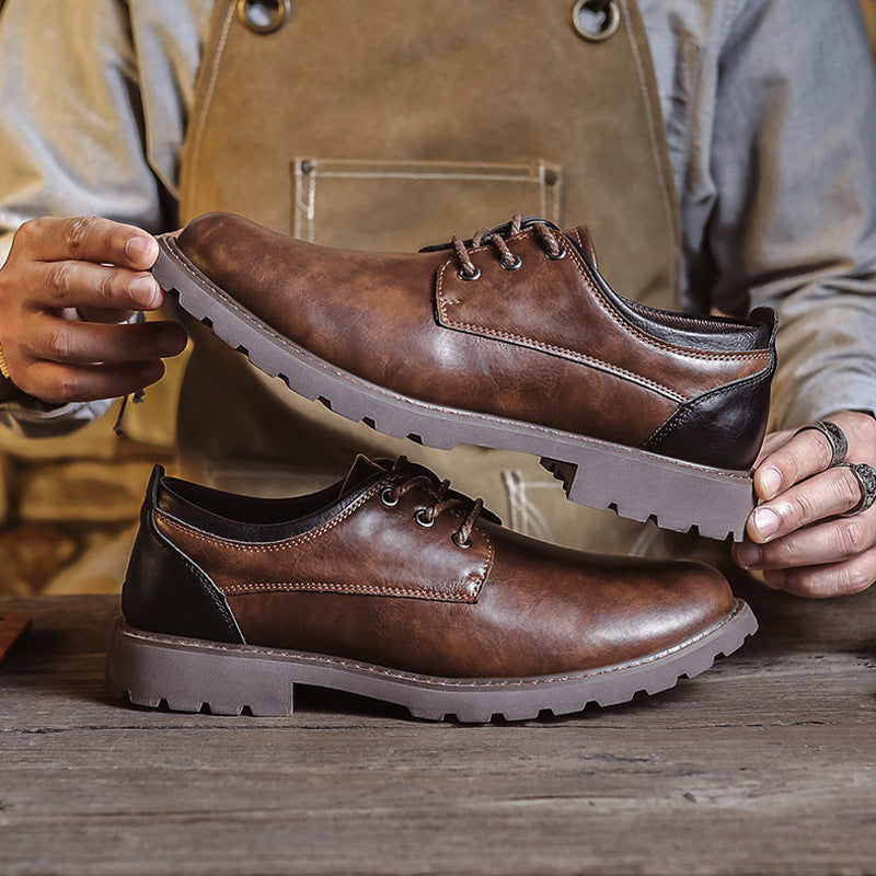 Croxen | Chaussures en cuir pour hommes - Modèle crocodile, chaussures habillées pour affaires