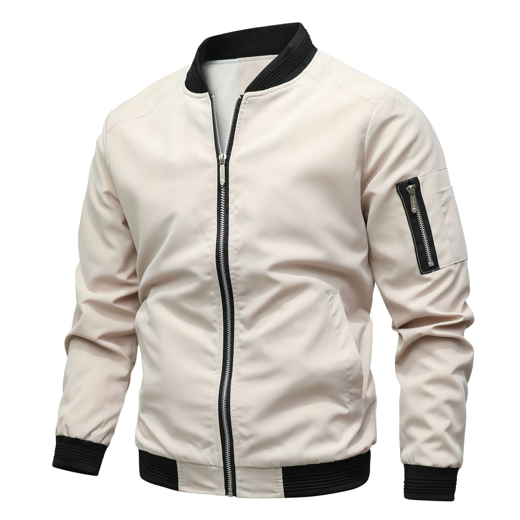 Vornic | Blouson bomber léger et tendance - coupe-vent déperlant avec poignets côtelés