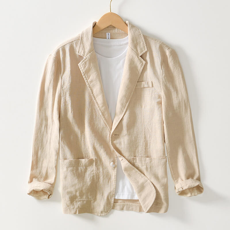 Brannick | Veste blazer en lin pour homme - Veste d'été légère et respirante