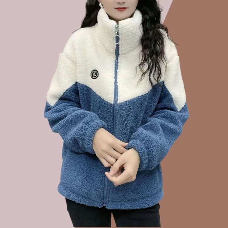 Callen | Veste polaire Teddy pour femme – col montant, manteau d'hiver doux et chaud