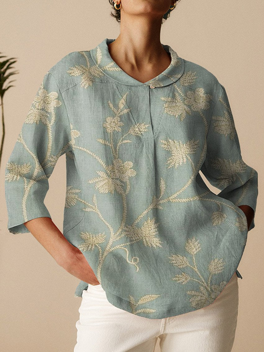 Serilda | Elegante bloemenblouse voor dames - Lichtgewicht top