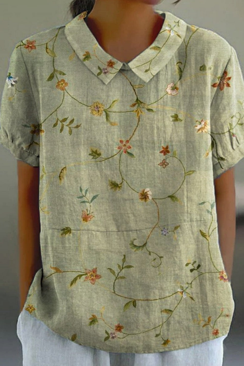 Serilda | Elegante bloemenblouse voor dames - Lichtgewicht top