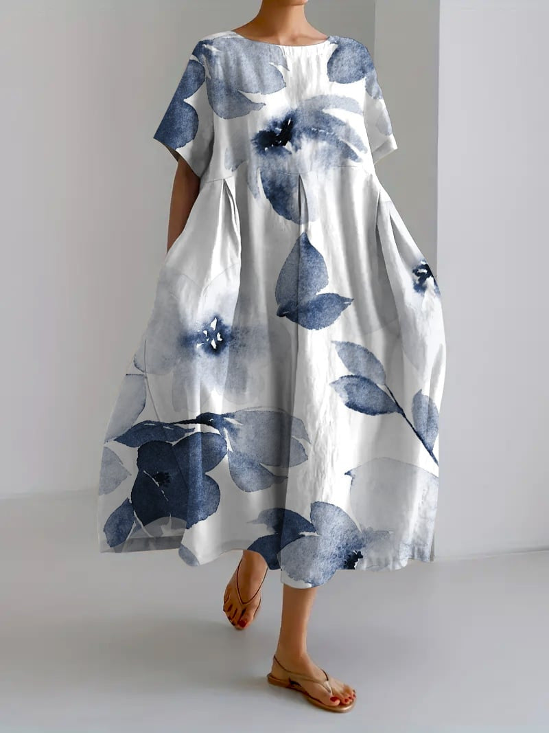 Briaett | Dames lange maxi jurk – elegante zwierige formele feest- en avondjurk